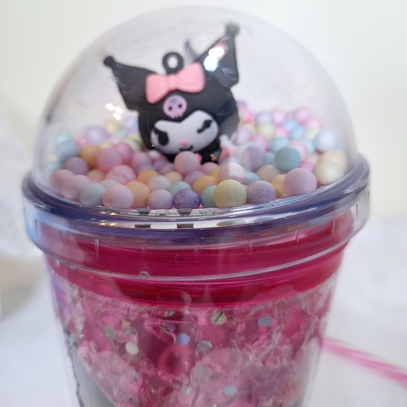 NWB Kuromi Pi "Sip A Little Kuromi" Light up tumbler,Cinnamonroll & My Melody. - Picture 7 of 17